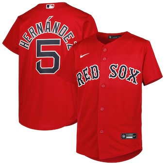youth nike enrique hernandez red boston red sox alternate re